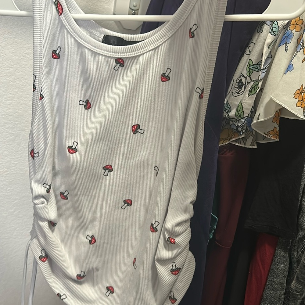 Mushroom Tied Crop Top 🍄